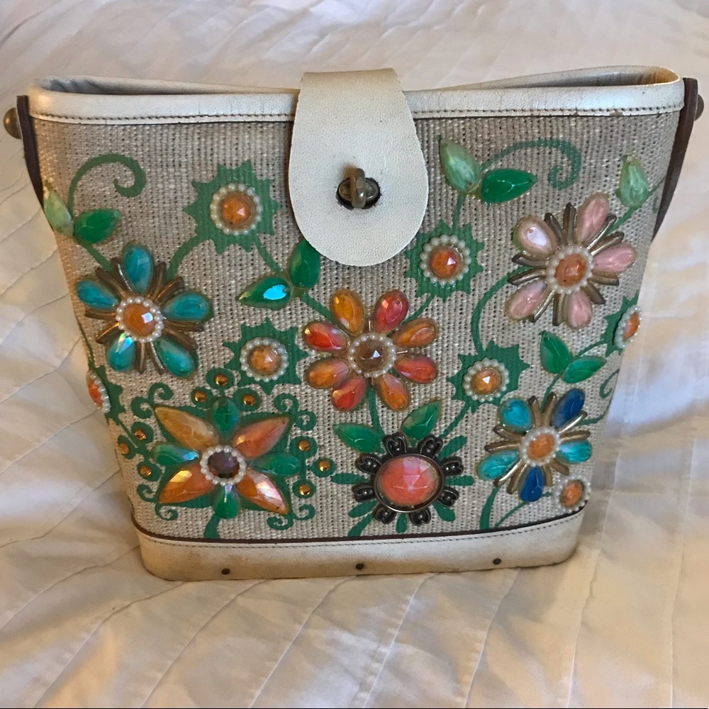 Enid Collins Flowers Vintage Bag Small